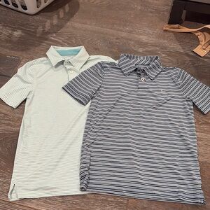 Southern Tide- Two Kids Striped Polo Size M (8-10)